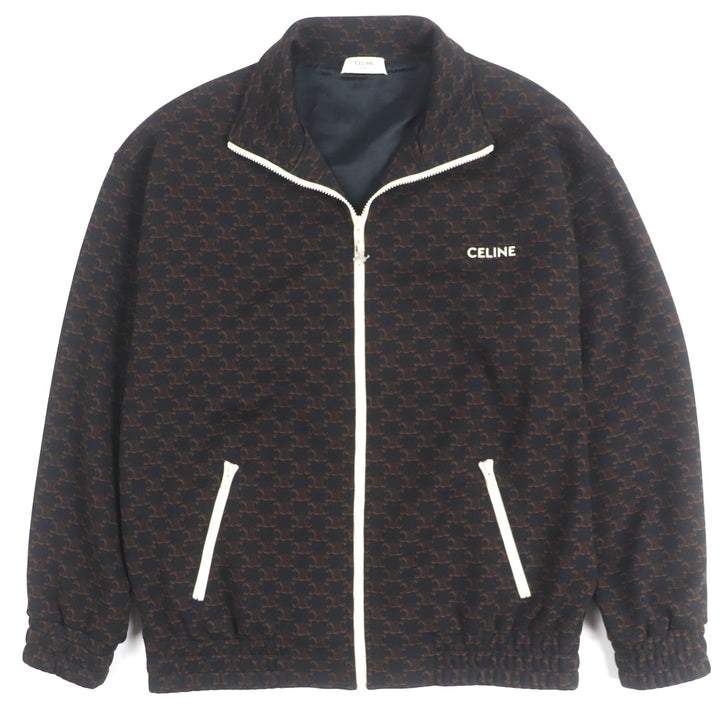 Excellent CELINE Jacket Dark brown polyester mens S 2Y74A366