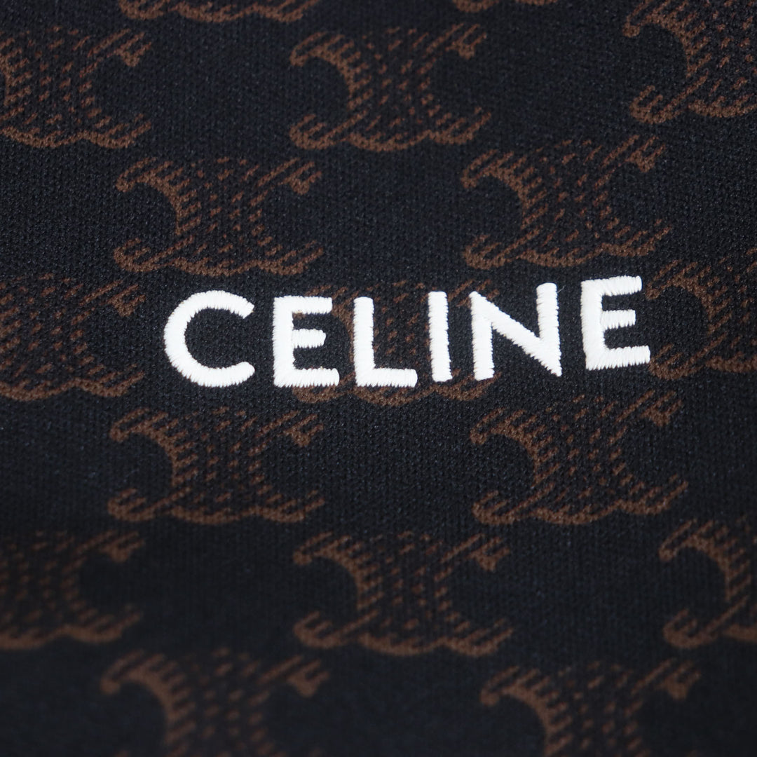 CELINE Jacket Dark brown polyester mens S 2Y74A366