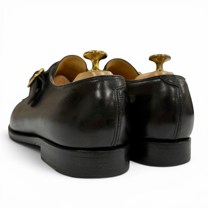 Discounted Very Good John Lobb Leather shoes OSNER black leather mens