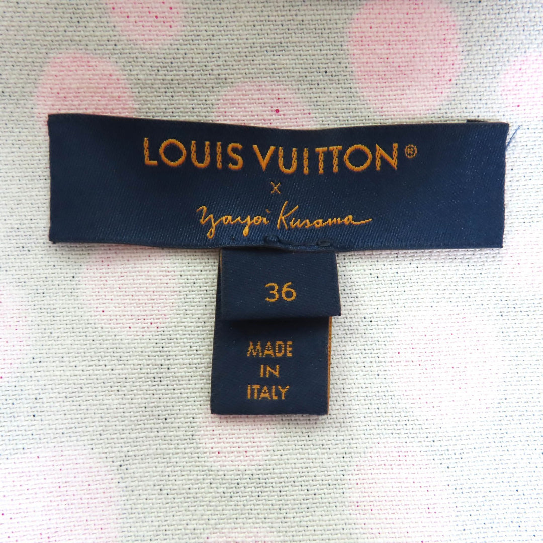Excellent LOUIS VUITTON×Yayoi Kusama one piece infinity dot black cotton 36