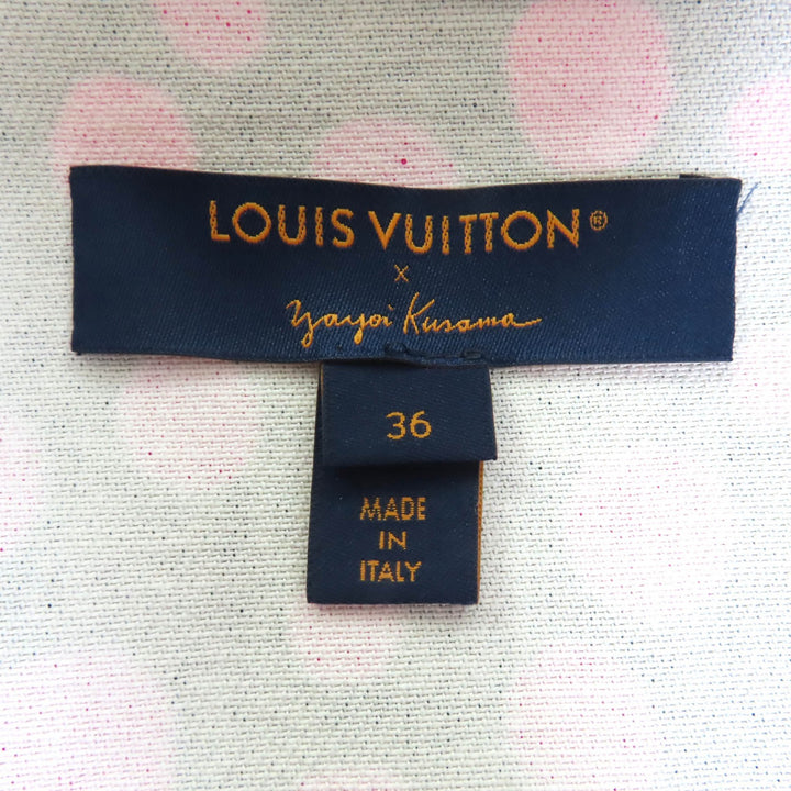 Excellent LOUIS VUITTON×Yayoi Kusama one piece infinity dot black cotton 36