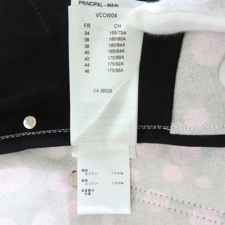 Excellent LOUIS VUITTON×Yayoi Kusama one piece infinity dot black cotton 36