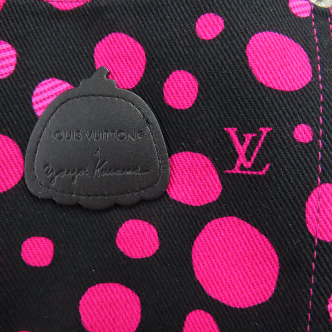Excellent LOUIS VUITTON×Yayoi Kusama one piece infinity dot black cotton 36