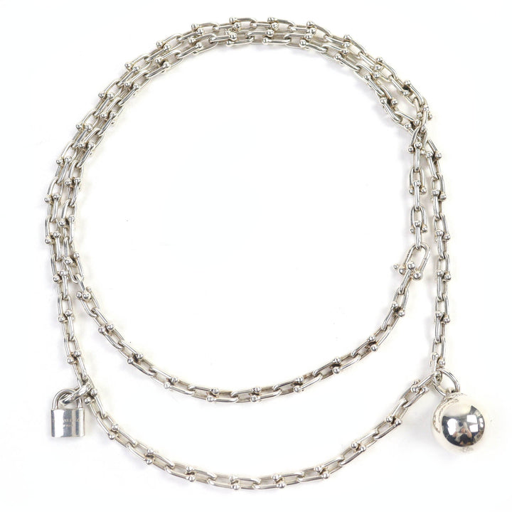 TIFFANY&amp;Co. ネックレス ハードウェア ラップリンク アクセサリー シルバー AG925 レディース