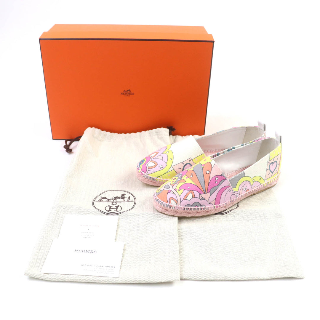 新品 HERMES スリッポン エスパドリーユ マルチ ー レディース 35 191063Z