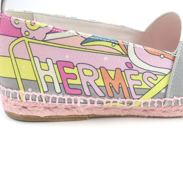 新品 HERMES スリッポン エスパドリーユ マルチ ー レディース 35 191063Z