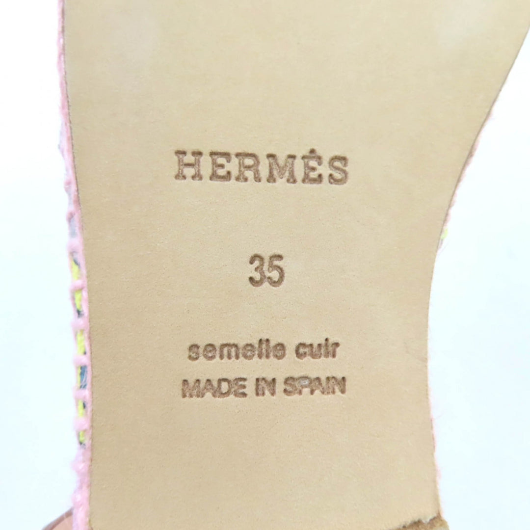 新品 HERMES スリッポン エスパドリーユ マルチ ー レディース 35 191063Z