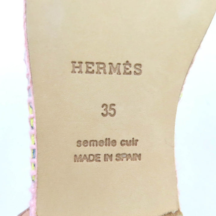 新品 HERMES スリッポン エスパドリーユ マルチ ー レディース 35 191063Z