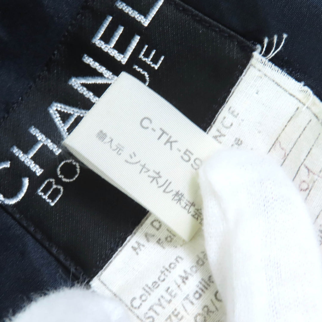 CHANEL BOUTIQUE suit Navy wool Women 36