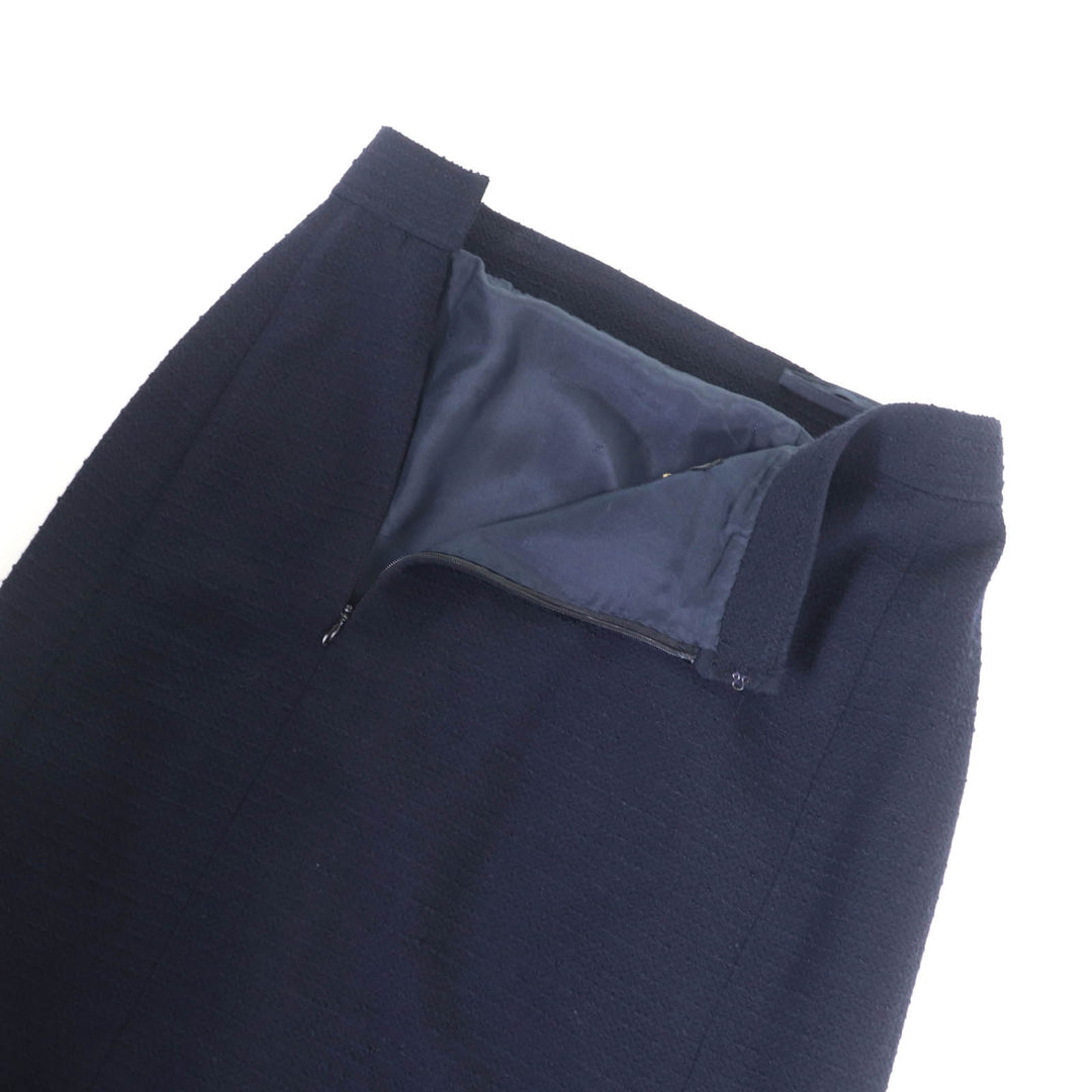 CHANEL BOUTIQUE suit Navy wool Women 36
