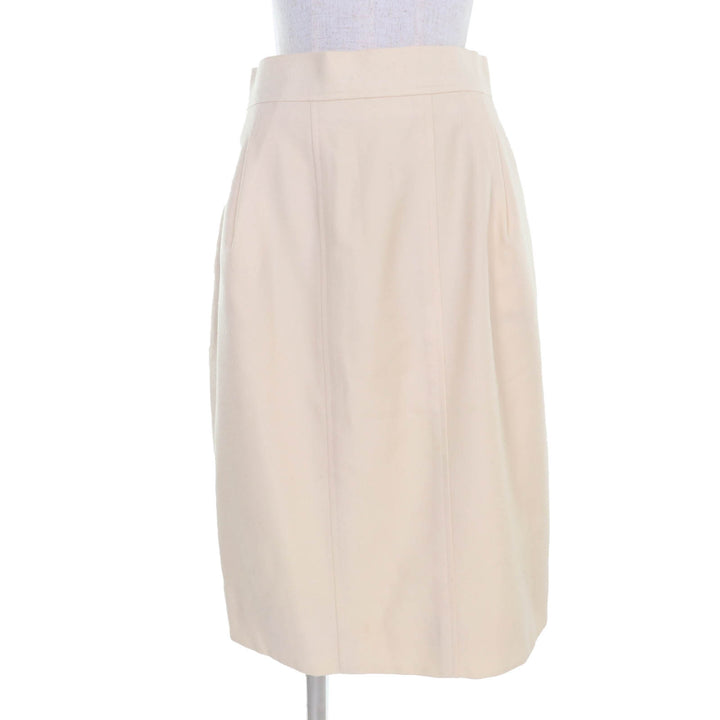 Great CHANEL two-piece set 90s COCO Mark button belted tweed jacket and skirt 42