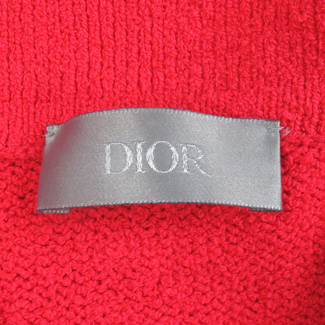 Excellent DIOR×ERL Short sleeve polo shirt Rabbit Red mens XS 313M831AT498