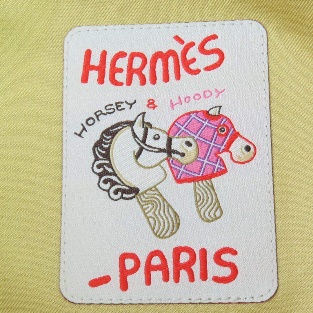 新品 HERMES ベレー帽 シェーヌダンクル シェルメタル ベージュ コットン レディース 58 241067N