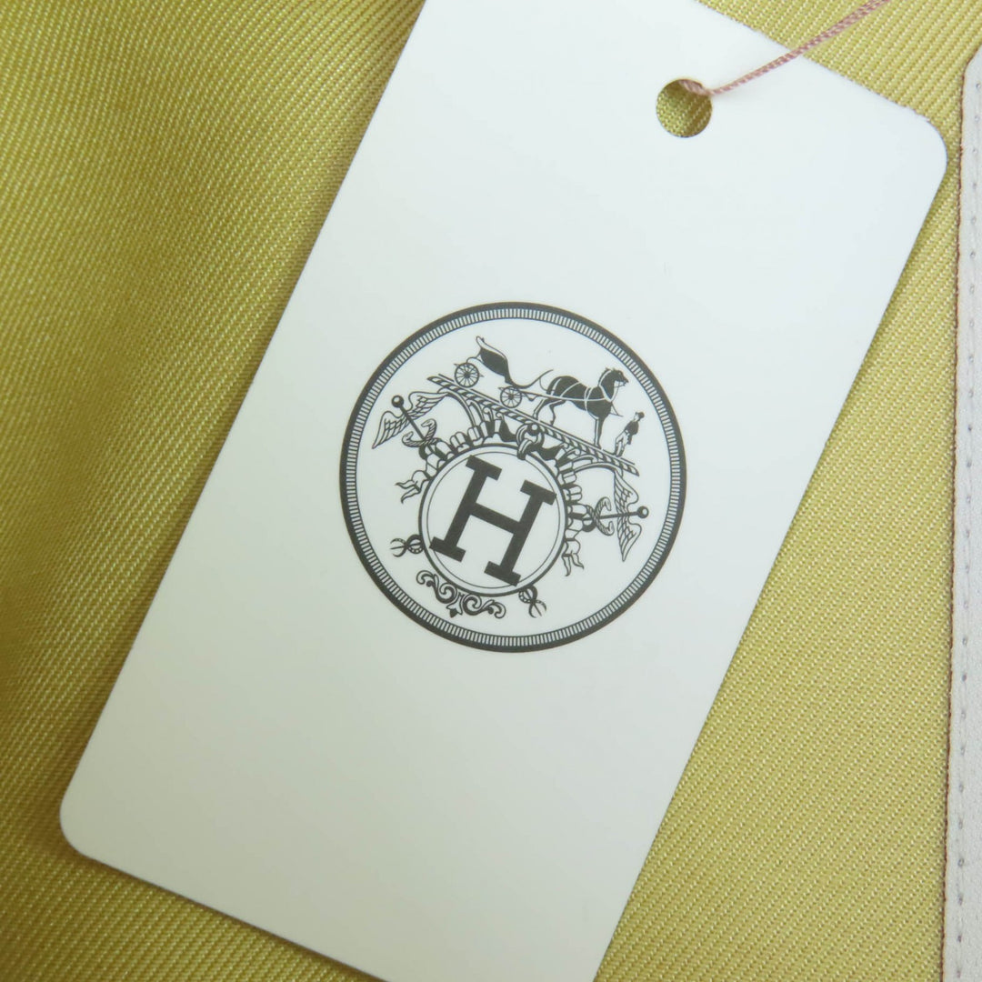 新品 HERMES ベレー帽 シェーヌダンクル シェルメタル ベージュ コットン レディース 58 241067N