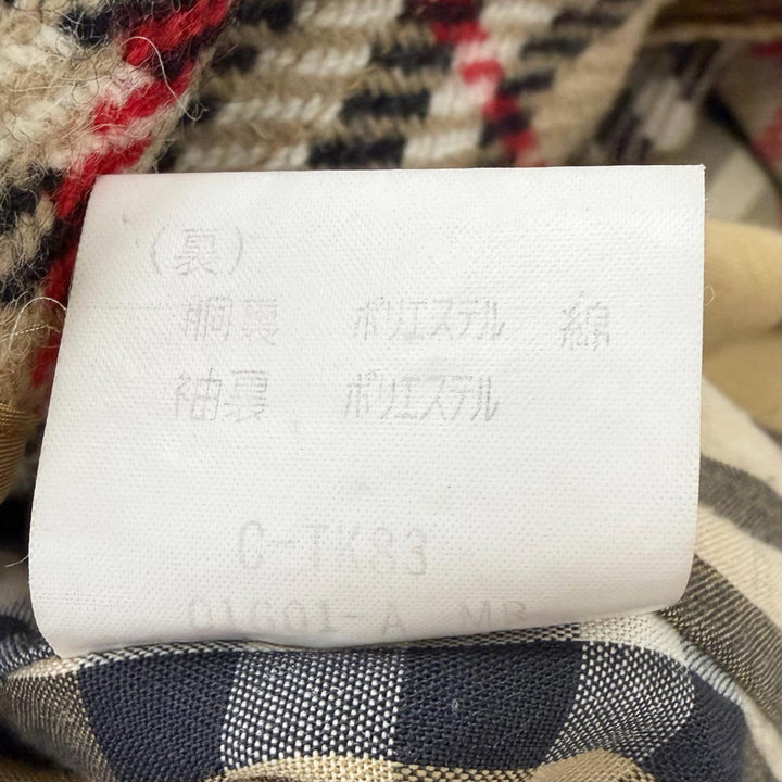 Great Burberrys trench coat Nova check pattern on the back with wool liner