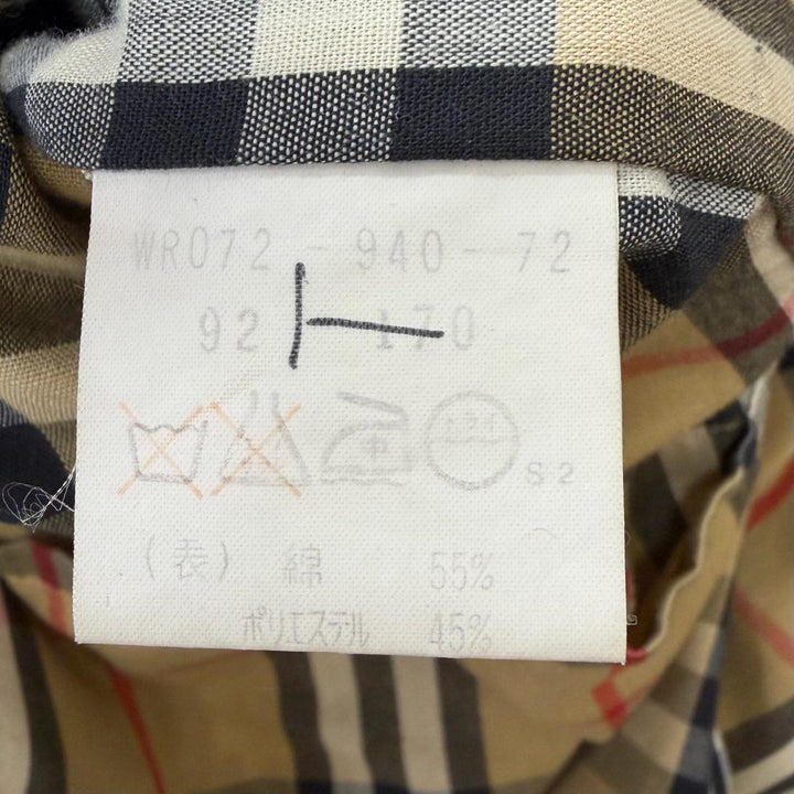 Great Burberrys trench coat Nova check pattern on the back with wool liner
