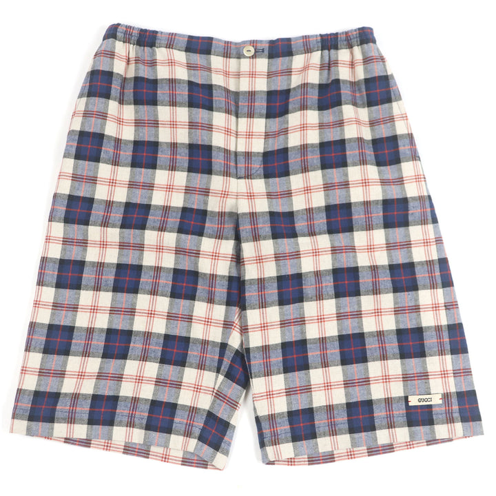 Pristine GUCCI×Disney Shorts Donald Duck Embroidery Blue cotton mens 44 644131