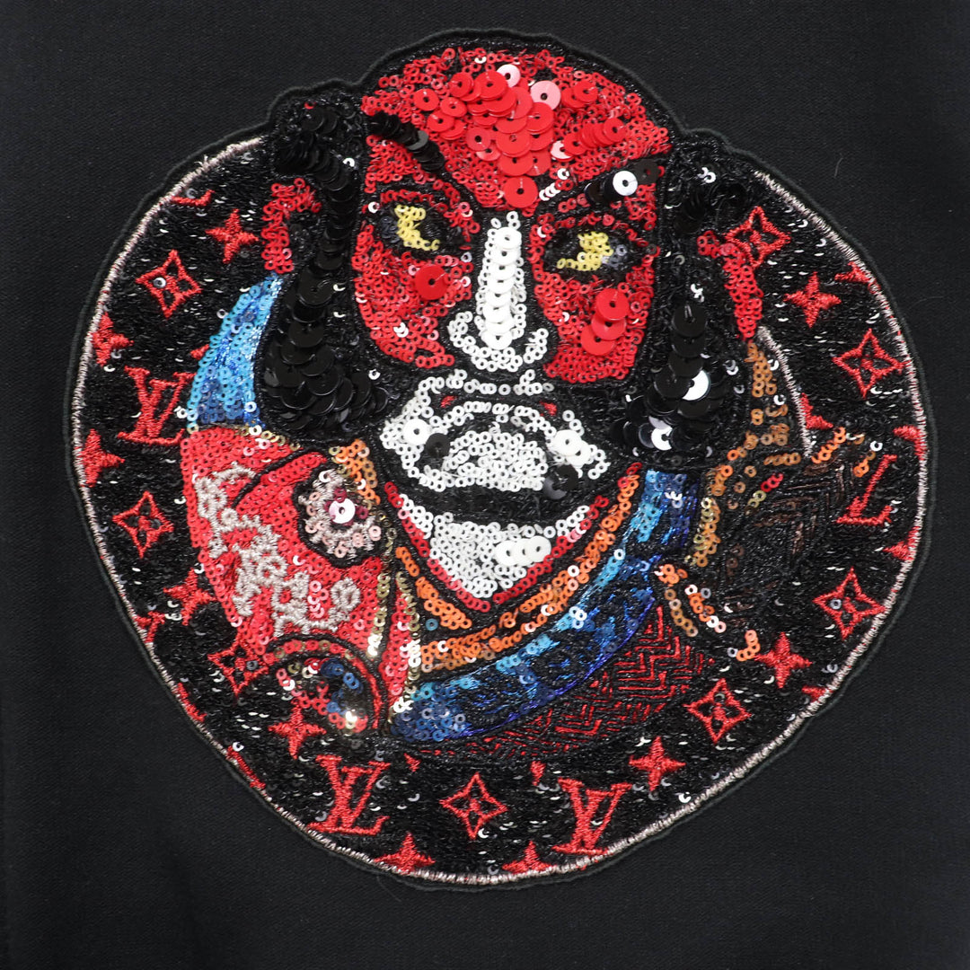素晴らしい LOUIS VUITTON KANSAI YAMAMOTO パーカー フロントジップ 長袖 ブラック レディース XS