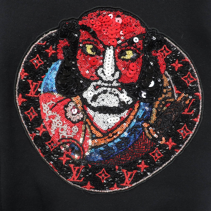 素晴らしい LOUIS VUITTON KANSAI YAMAMOTO パーカー フロントジップ 長袖 ブラック レディース XS