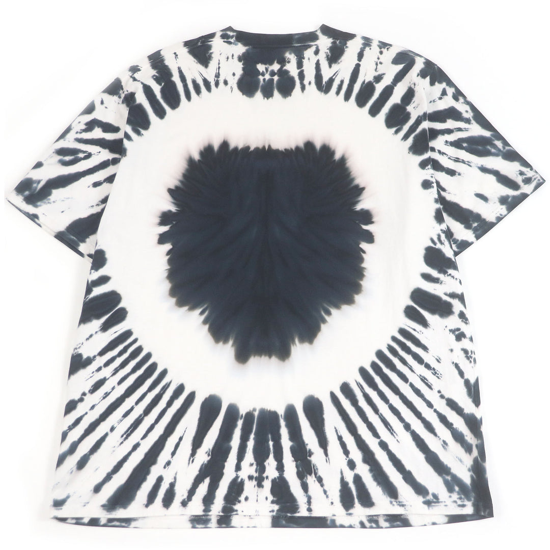 Excellent BALENCIAGA Short sleeve T-shirt Tie-dye Pattern Crack Logo Print