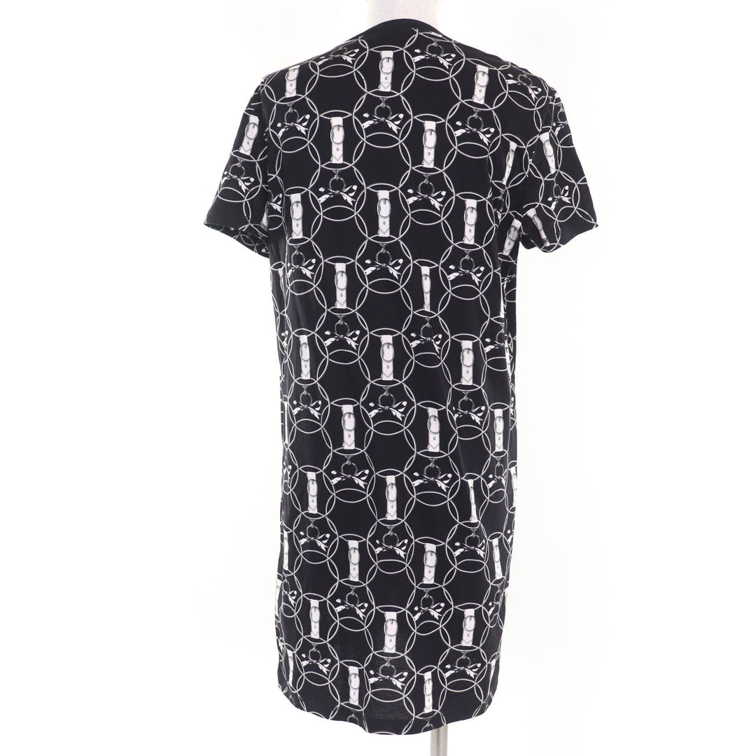 Excellent HERMES one piece La Promenade du Matin Morning walk black cotton 38