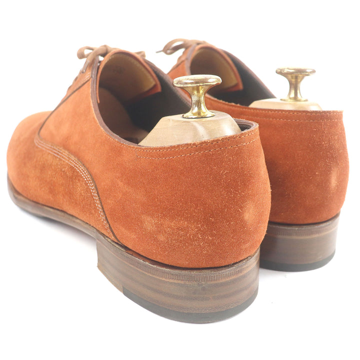 Great John Lobb Aston Martin Dress shoes Plain toe 7000 last terracotta Suede leather