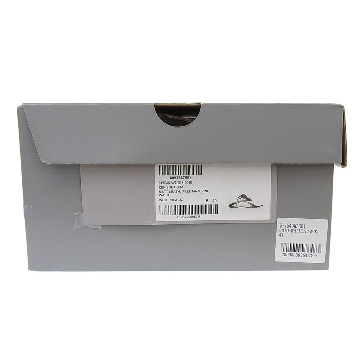 新品 BALENCIAGA ローカットスニーカー ZEN SNEAKER ホワイト ブラック 27 617540