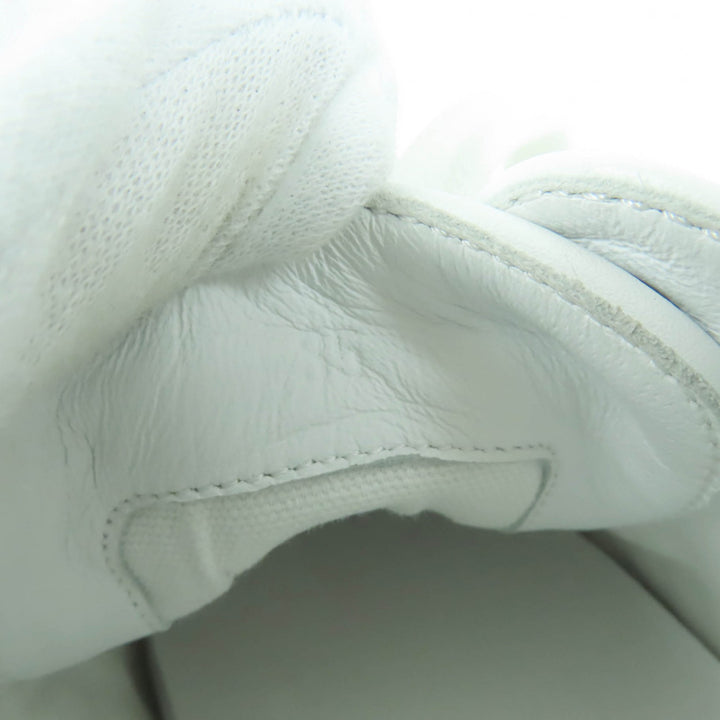 Great HERMES Low cut sneakers get Using leather White gray fabric Women 35