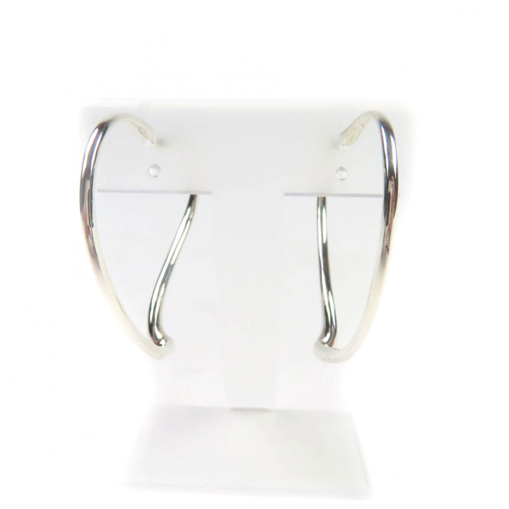 素晴らしい TIFFANY&amp;Co. ピアス オープンハート フープピアス シルバー925 レディース