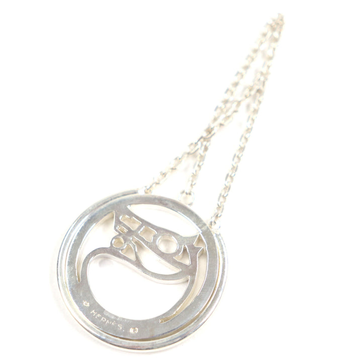 Great HERMES Bag charm Cheval Charm Hose motif Silver 925 mens