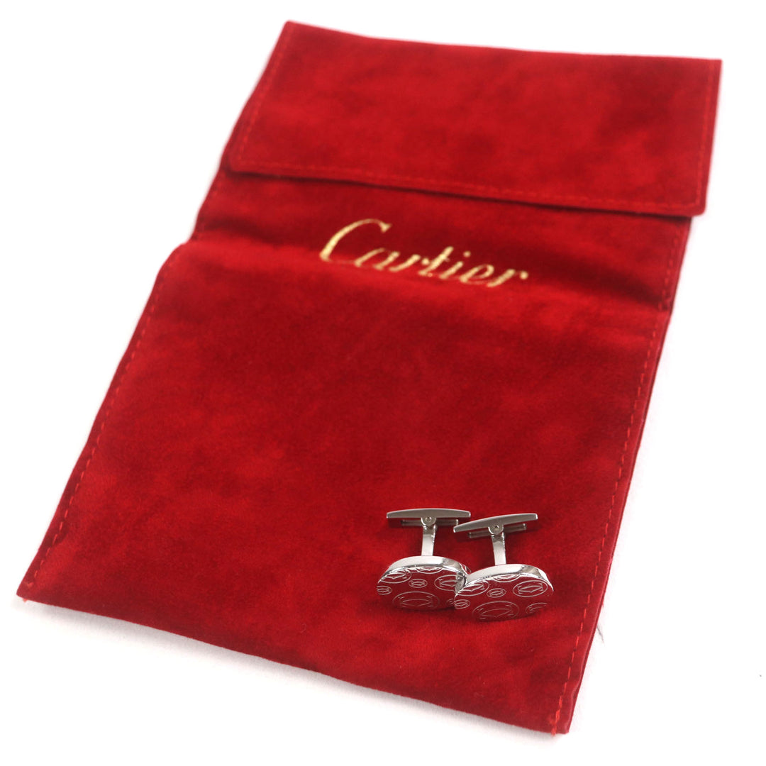 Very Good Cartier Cufflinks cufflinks happy Birthday Silver 925 mens