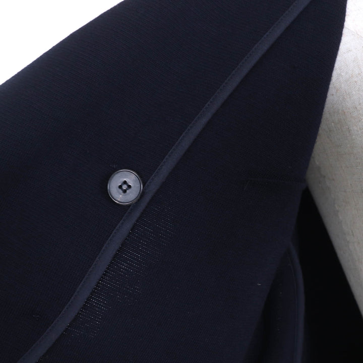 Great JIL SANDER Jacket double-breasted knit Navy wool Women 34 JSPL757039