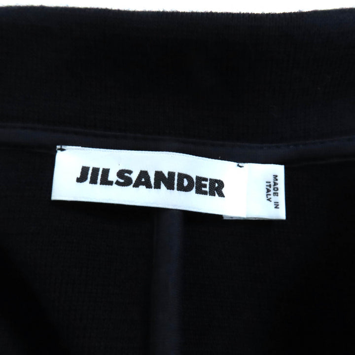 Great JIL SANDER Jacket double-breasted knit Navy wool Women 34 JSPL757039