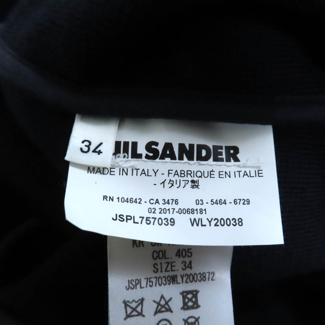 Great JIL SANDER Jacket double-breasted knit Navy wool Women 34 JSPL757039