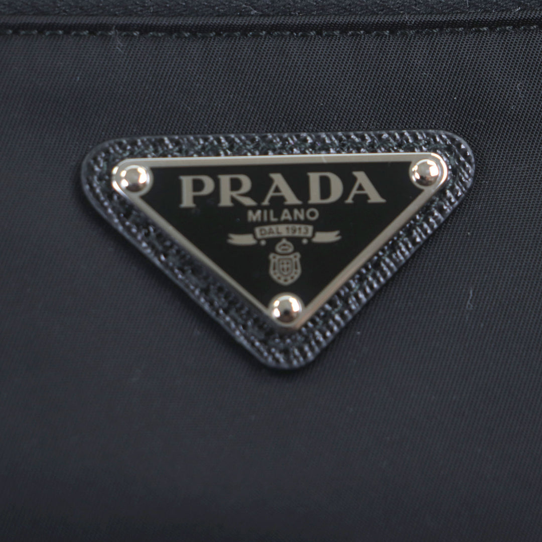 優れたPRADAショルダーバッグブラックナイロンメンズ1BC421