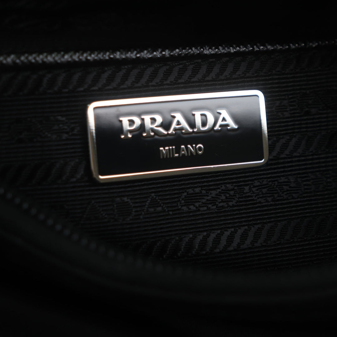 優れたPRADAショルダーバッグブラックナイロンメンズ1BC421
