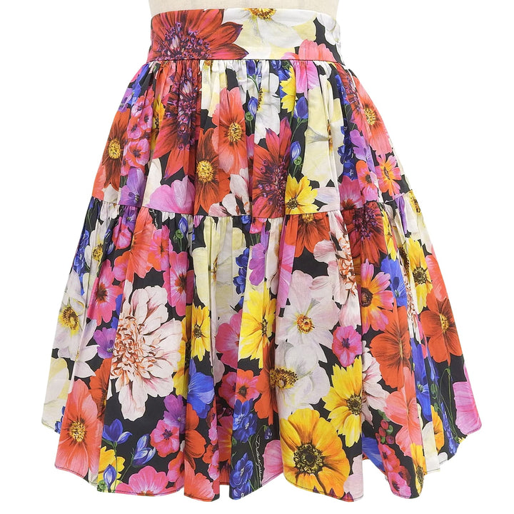 素晴らしい DOLCE&amp;GABBANA スカート 全面花柄 レディース 40 F4CB1T/HS5L8