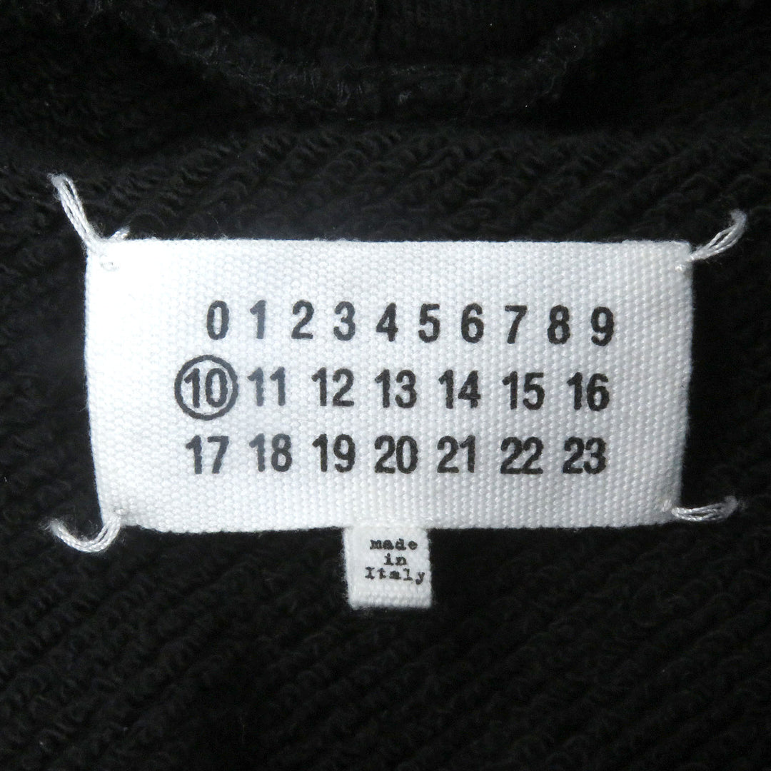 Great Maison Margiela 10 hoodie DIAGONAL PAINT EFFECT HOODIE pullover Black