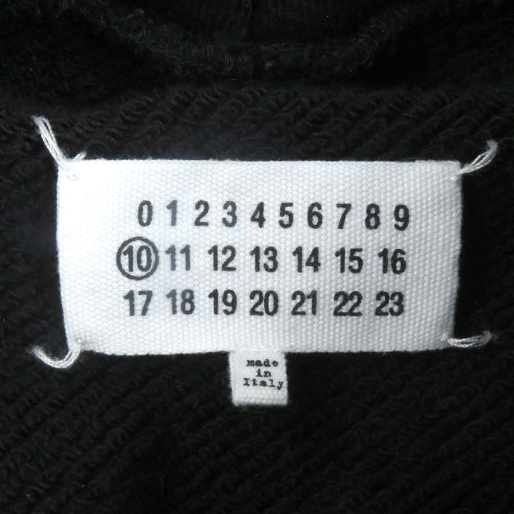 Great Maison Margiela 10 hoodie DIAGONAL PAINT EFFECT HOODIE pullover Black