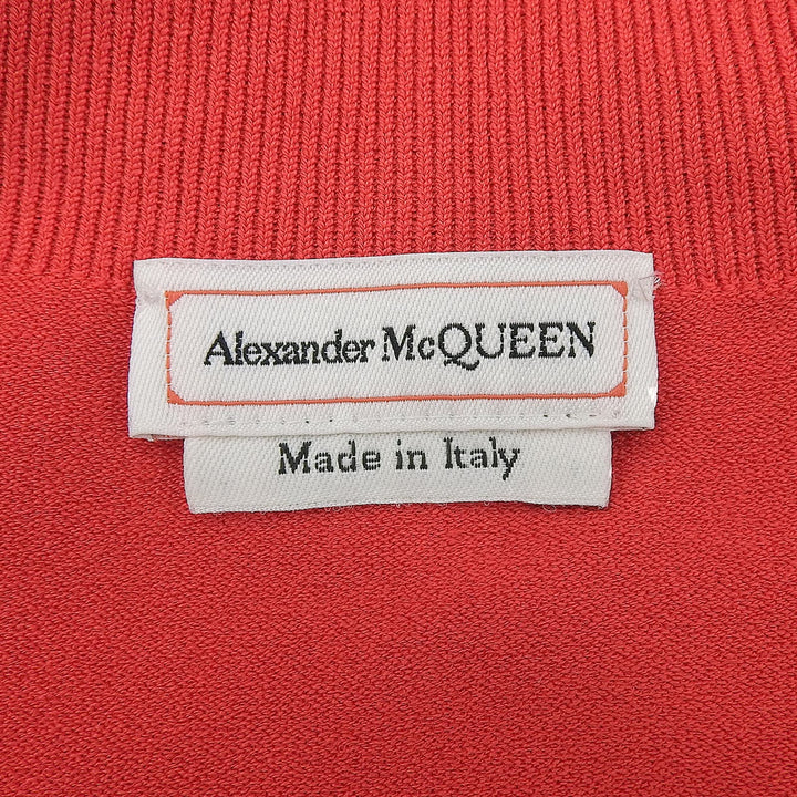 Excellent Alexander McQueen T-shirt Off the shoulder Red Rayon Women XS 669510