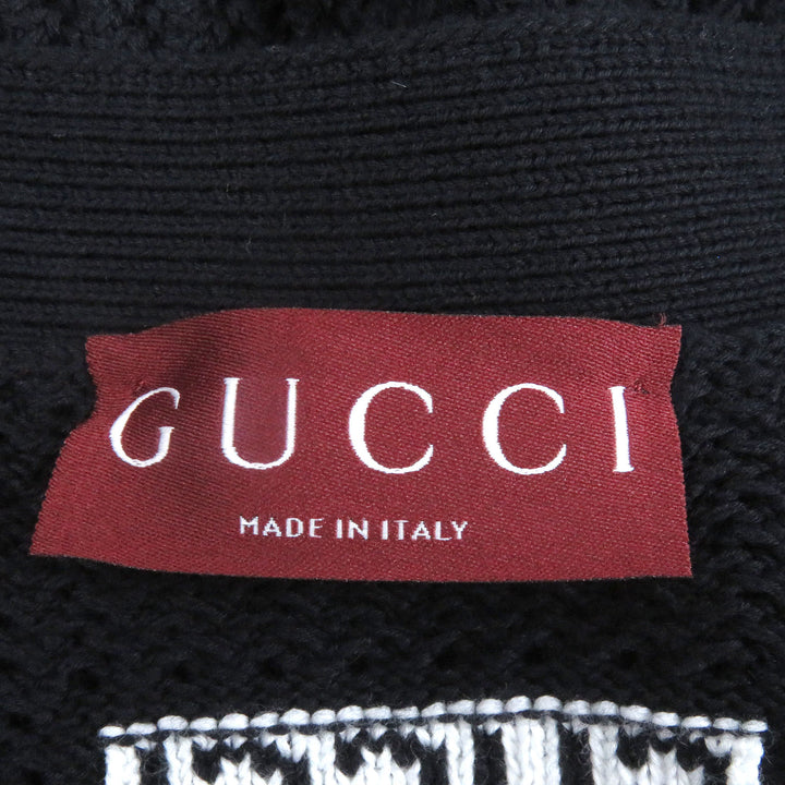 Excellent GUCCI cardigan Cotton jersey knit cardigan with Web stripe L 788009