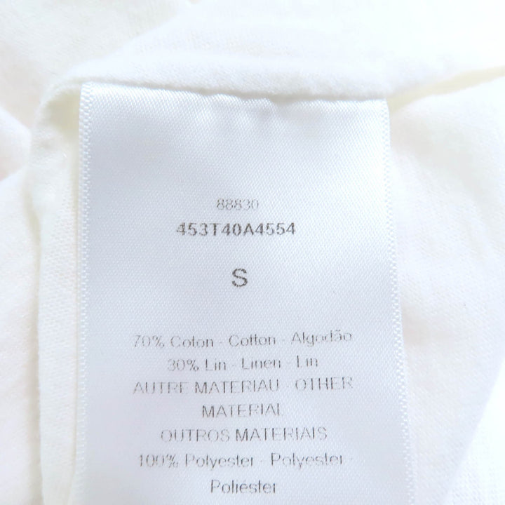 クリスチャンディオール 半袖Tシャツ アイボリーレッド コットン レディース S 453T40A4554 美品