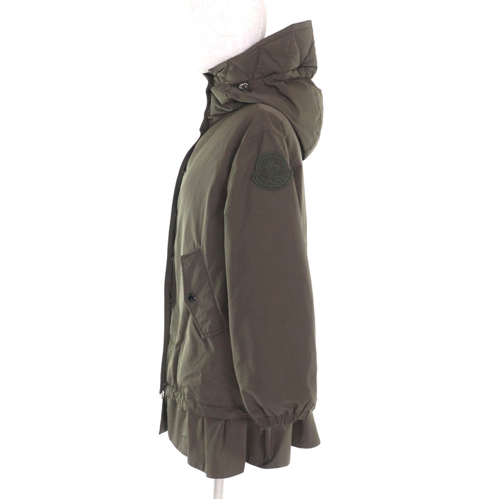 素晴らしい MONCLER ダウンジャケット IRUS カーキ ポリエステル レディース