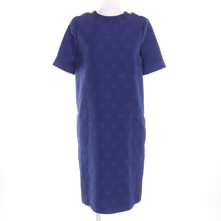 Excellent GUCCI one piece Navy wool Women 36 610872