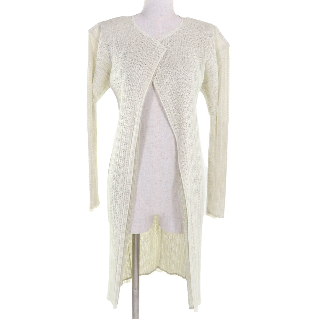 Great PLEATS PLEASE cardigan Ivory polyester Women 3 PP06-JO702