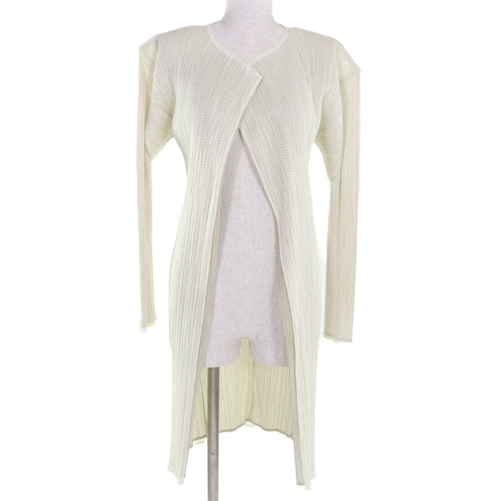 Great PLEATS PLEASE cardigan Ivory polyester Women 3 PP06-JO702