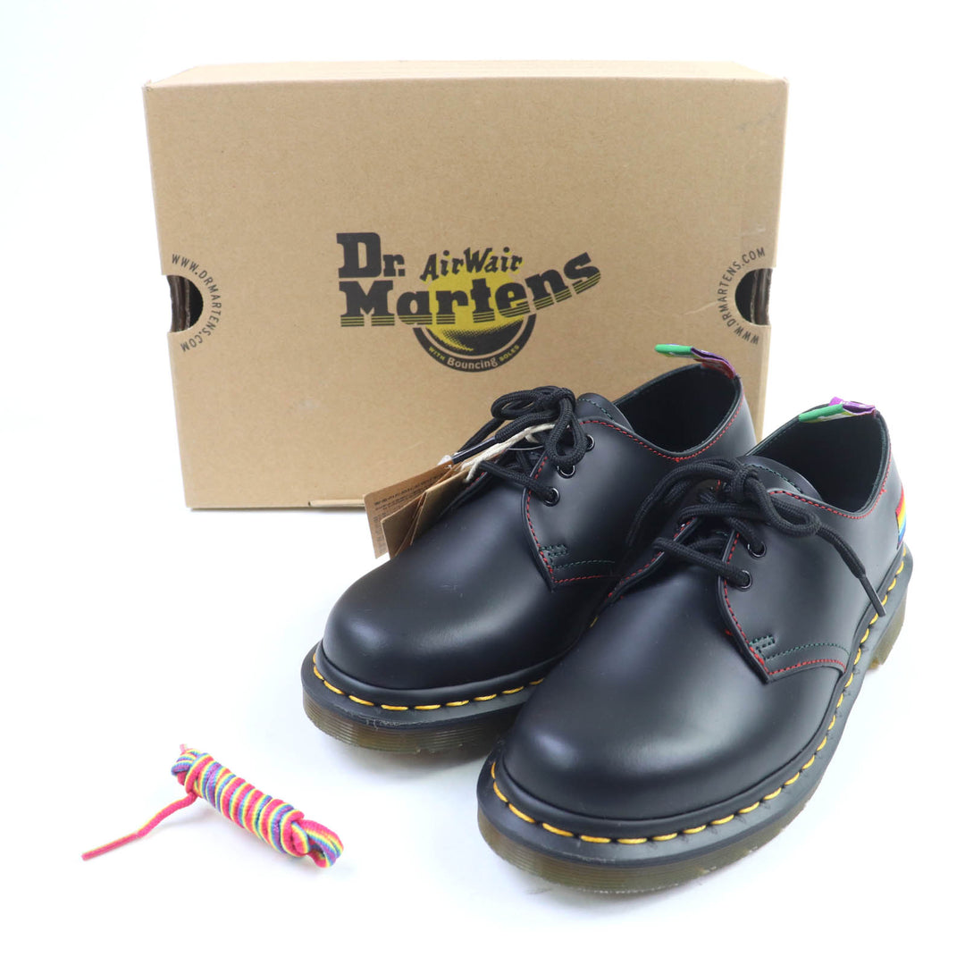 新品 Dr.Martens レザーシューズ 1461 PRIDE ブラックレザー レディース