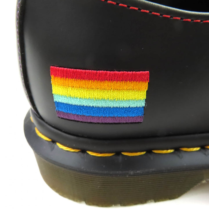 新品 Dr.Martens レザーシューズ 1461 PRIDE ブラックレザー レディース