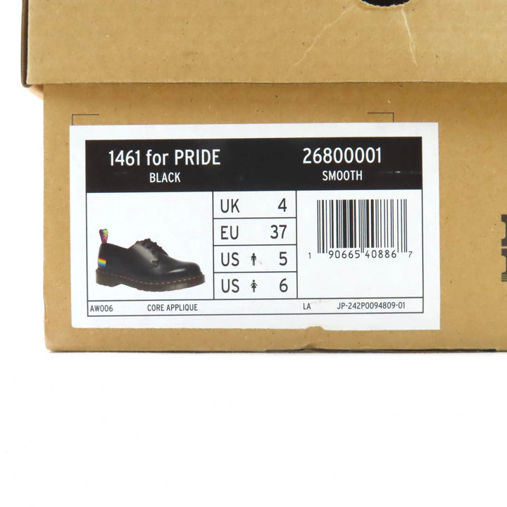 新品 Dr.Martens レザーシューズ 1461 PRIDE ブラックレザー レディース