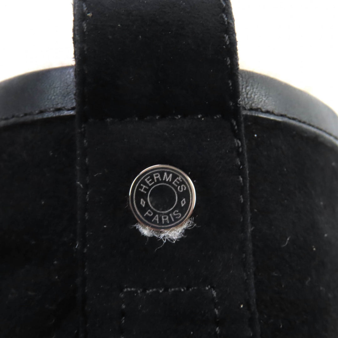 Great HERMES High cut sneakers JIMMY black Suede leather Women 35.5